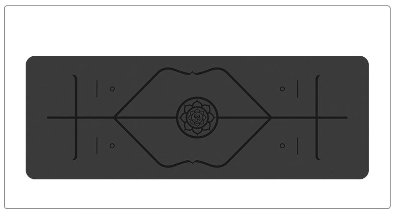 Premium Natural Rubber Alignment Yoga Mat — Sacred Studio Edition