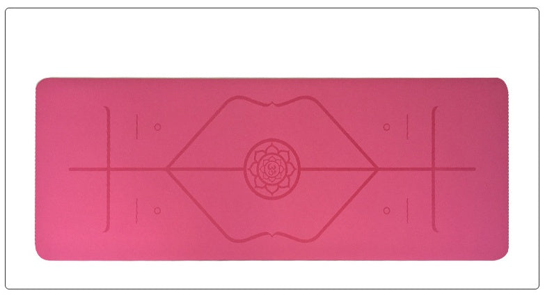 Premium Natural Rubber Alignment Yoga Mat — Sacred Studio Edition