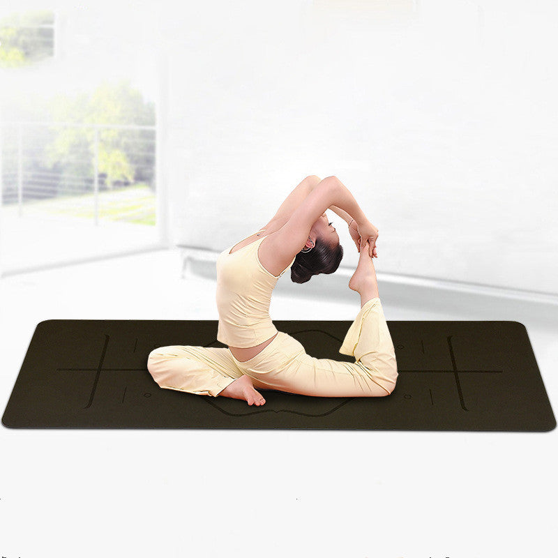 Premium Natural Rubber Alignment Yoga Mat — Sacred Studio Edition