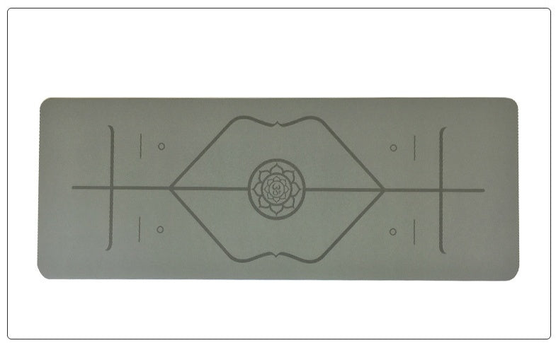 Premium Natural Rubber Alignment Yoga Mat — Sacred Studio Edition