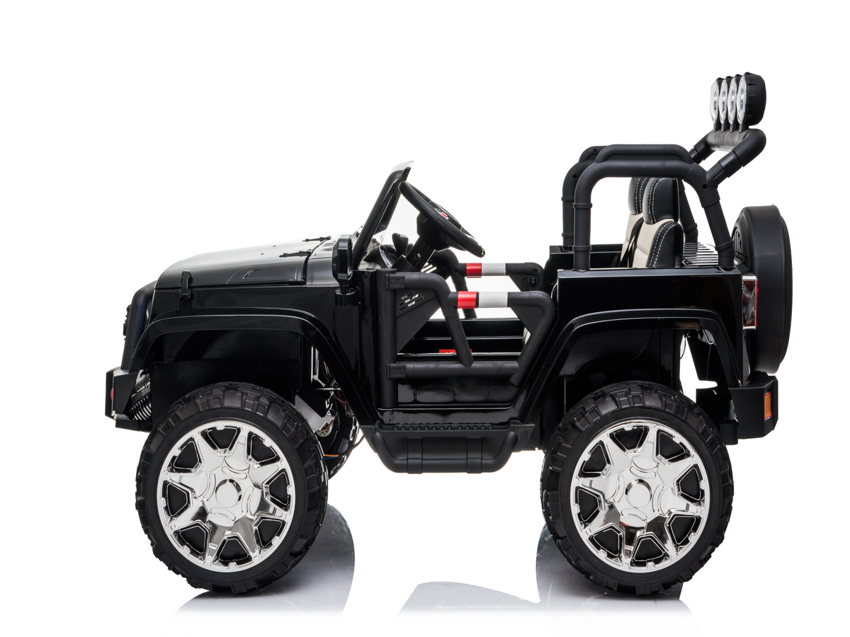 2 Seater 24 Volt 4x4 Electric Ride On Jeep Style Rubber Tires Fully Loaded Truck ATV UTV For Kids W/Magic Cars® Wireless Parental Control
