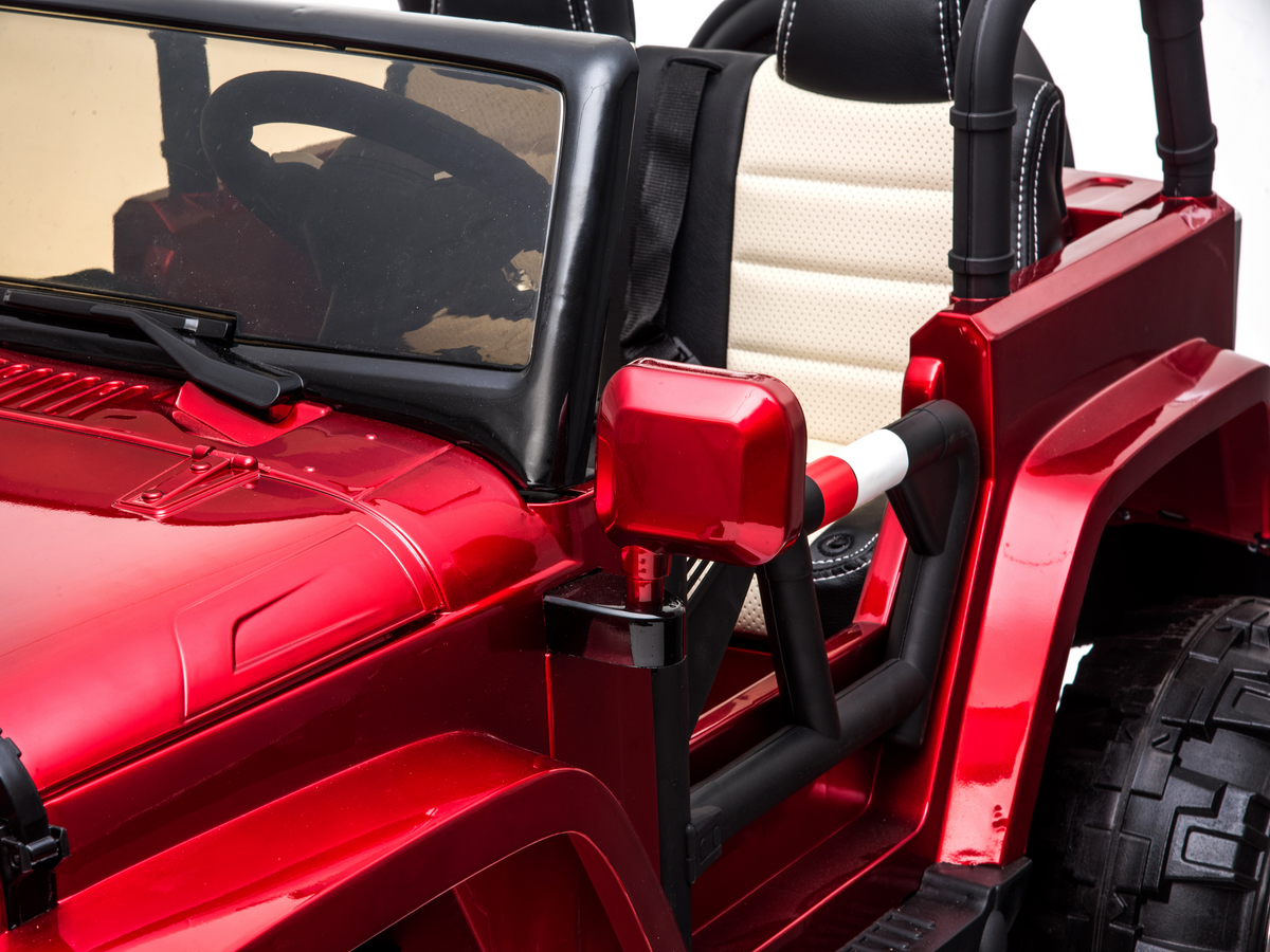2 Seater 24 Volt 4x4 Electric Ride On Jeep Style Rubber Tires Fully Loaded Truck ATV UTV For Kids W/Magic Cars® Wireless Parental Control