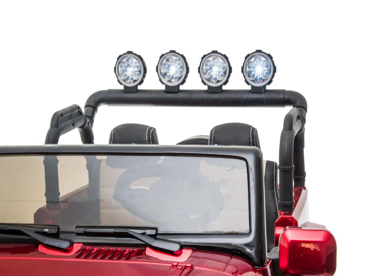 2 Seater 24 Volt 4x4 Electric Ride On Jeep Style Rubber Tires Fully Loaded Truck ATV UTV For Kids W/Magic Cars® Wireless Parental Control