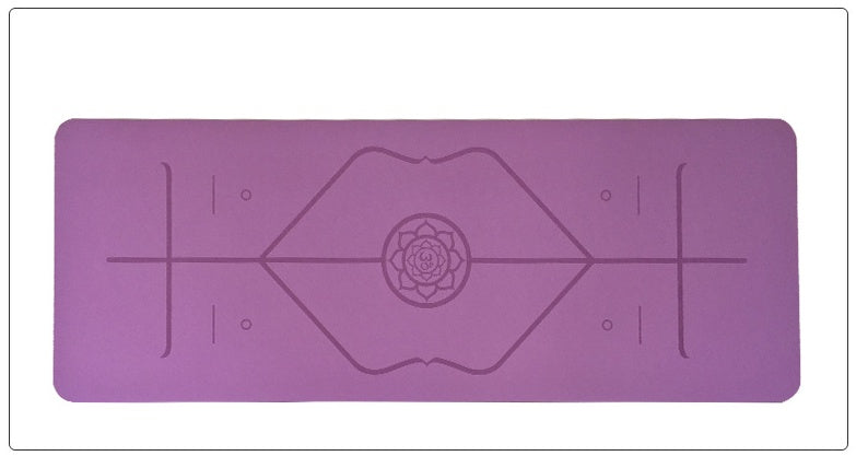Premium Natural Rubber Alignment Yoga Mat — Sacred Studio Edition
