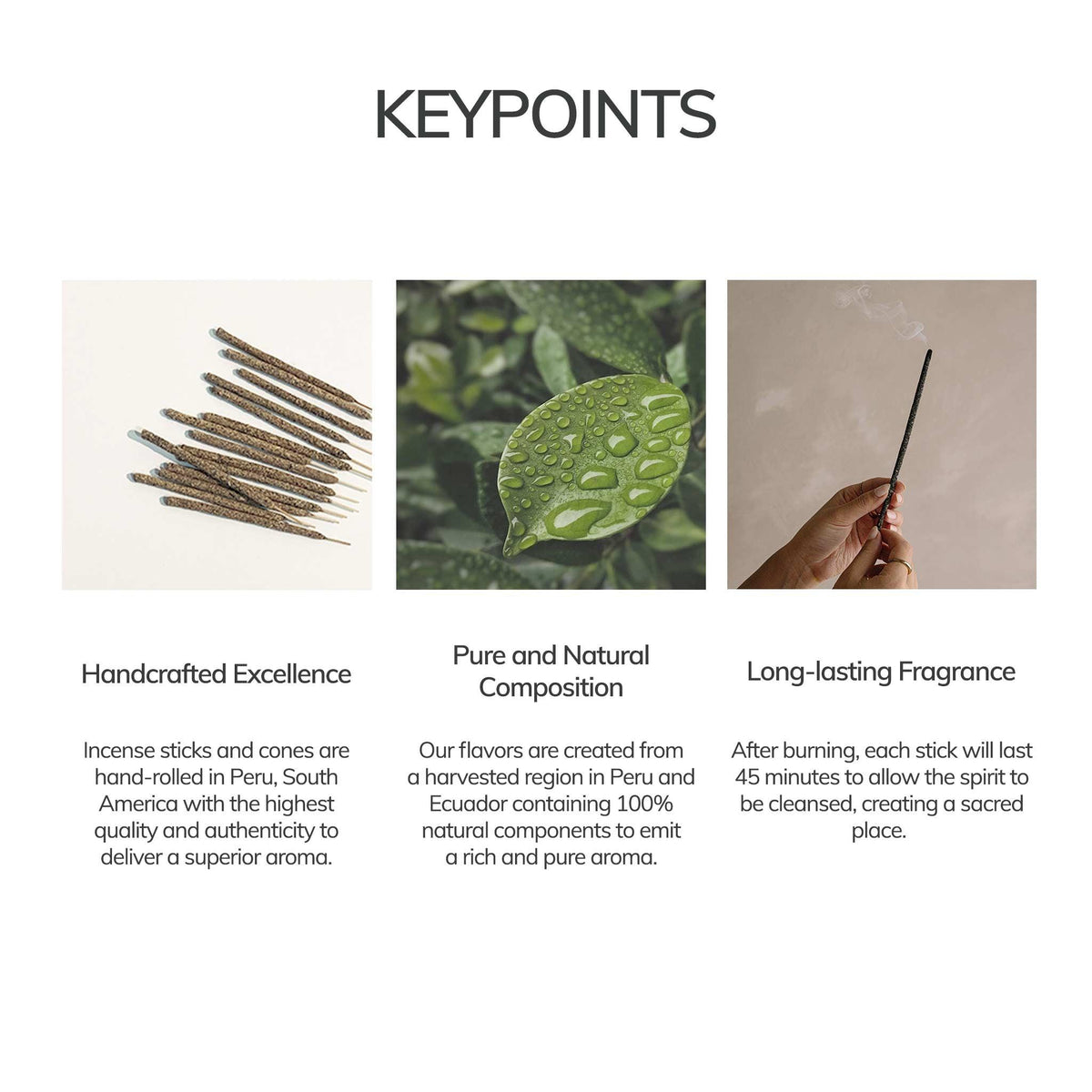 Palo Santo Incense Sticks – 7 Hand-Rolled Sticks from Peru