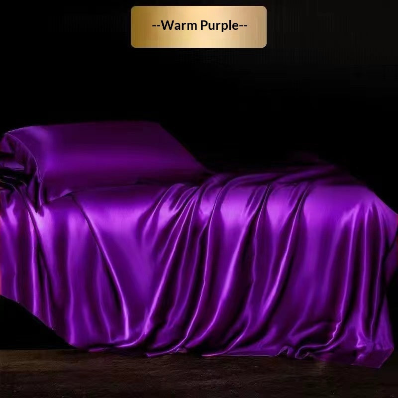 High-end Silk Four-piece Bedding Set Sheets And Duvet Cover