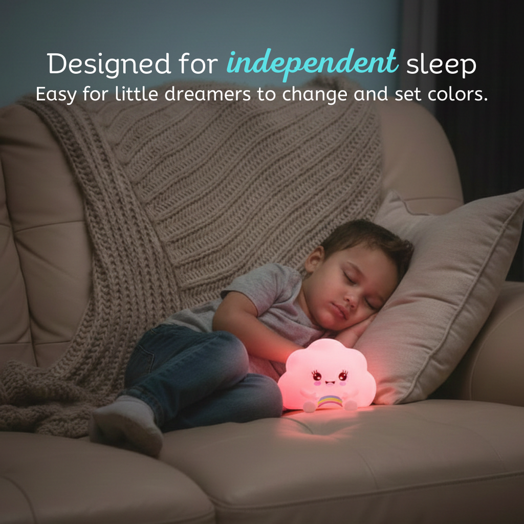 LumiPets® Kawaii Cloud - Children's Nursery Touch Night Light