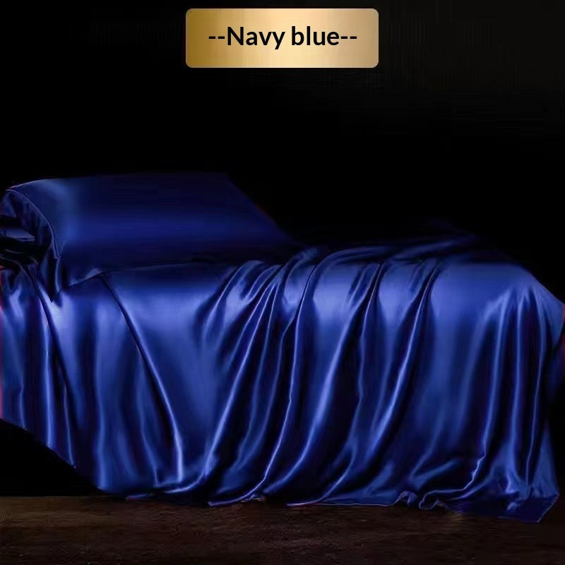 High-end Silk Four-piece Bedding Set Sheets And Duvet Cover