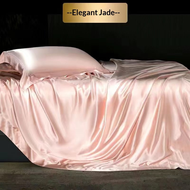 High-end Silk Four-piece Bedding Set Sheets And Duvet Cover