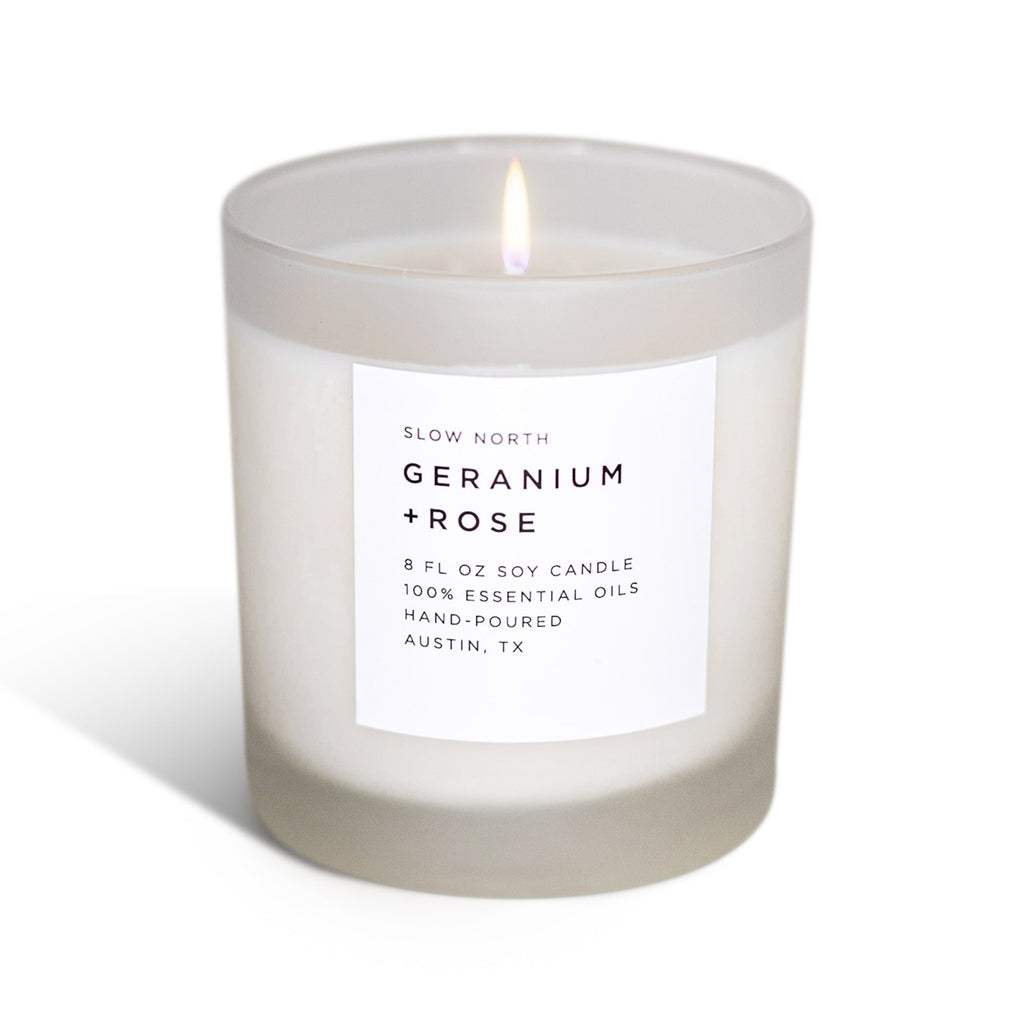 Geranium + Rose - Signature Candle