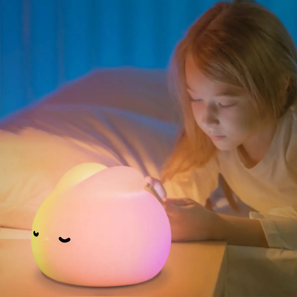 Bunny Silicone Night Light – Soft LED Lamp for Kids Room, Nursery or Gifts