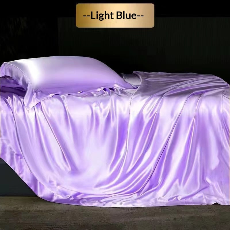 High-end Silk Four-piece Bedding Set Sheets And Duvet Cover