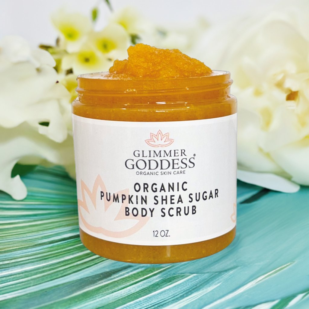 Organic Pumpkin Shea Sugar Body Scrub – Fall Scented Exfoliator